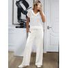 imageANRABESS Women 2 Piece Outfits Summer Lounge Sets Crochet Knit Sweater Vest Wide Leg Pants Casual Beach Vacation ClothesWhite