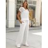 imageANRABESS Women 2 Piece Outfits Summer Lounge Sets Crochet Knit Sweater Vest Wide Leg Pants Casual Beach Vacation ClothesWhite