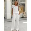 imageANRABESS Women 2 Piece Outfits Summer Lounge Sets Crochet Knit Sweater Vest Wide Leg Pants Casual Beach Vacation ClothesWhite