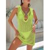 imageANRABESS Women Beach Cover Ups Crochet Sleeveless Bathing Swim Suit Sexy Mesh Hollow Out Swimwear Dress 2026 Summer VacationLight Green