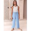 imageANRABESS Women Linen Pants Casual Loose High Waist Boho Wide Leg Cropped Palazzo Beach Pants Summer Outfits 2026 TrendySky