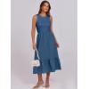imageANRABESS Women Midi Dresses 2026 Summer Casual Sleeveless Sundress High Neck Tank Top Racerback Flowy Beach Dress  PocketsBlue