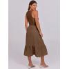 imageANRABESS Women Midi Dresses 2026 Summer Casual Sleeveless Sundress High Neck Tank Top Racerback Flowy Beach Dress  PocketsBrown