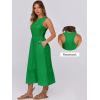 imageANRABESS Women Midi Dresses 2026 Summer Casual Sleeveless Sundress High Neck Tank Top Racerback Flowy Beach Dress  PocketsGreen
