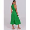 imageANRABESS Women Midi Dresses 2026 Summer Casual Sleeveless Sundress High Neck Tank Top Racerback Flowy Beach Dress  PocketsGreen