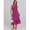 imageANRABESS Women Midi Dresses 2026 Summer Casual Sleeveless Sundress High Neck Tank Top Racerback Flowy Beach Dress  PocketsPurple Red