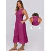 imageANRABESS Women Midi Dresses 2026 Summer Casual Sleeveless Sundress High Neck Tank Top Racerback Flowy Beach Dress  PocketsPurple Red