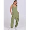 imageANRABESS Women Overalls Jumpsuits Loose Casual Dressy Sleeveless Baggy Harem Pants Romper Jumpers 2026 Trendy Summer OutfitsArmy Green