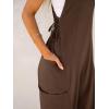imageANRABESS Women Overalls Jumpsuits Loose Casual Dressy Sleeveless Baggy Harem Pants Romper Jumpers 2026 Trendy Summer OutfitsBrown