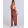imageANRABESS Women Overalls Jumpsuits Loose Casual Dressy Sleeveless Baggy Harem Pants Romper Jumpers 2026 Trendy Summer OutfitsCaramel