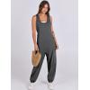 imageANRABESS Women Overalls Jumpsuits Loose Casual Dressy Sleeveless Baggy Harem Pants Romper Jumpers 2026 Trendy Summer OutfitsDeep Grey