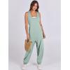imageANRABESS Women Overalls Jumpsuits Loose Casual Dressy Sleeveless Baggy Harem Pants Romper Jumpers 2026 Trendy Summer OutfitsGrey Green
