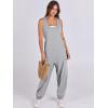 imageANRABESS Women Overalls Jumpsuits Loose Casual Dressy Sleeveless Baggy Harem Pants Romper Jumpers 2026 Trendy Summer OutfitsLight Grey