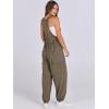 imageANRABESS Women Overalls Jumpsuits Loose Casual Dressy Sleeveless Baggy Harem Pants Romper Jumpers 2026 Trendy Summer OutfitsLight Khaki