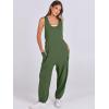 imageANRABESS Women Overalls Jumpsuits Loose Casual Dressy Sleeveless Baggy Harem Pants Romper Jumpers 2026 Trendy Summer OutfitsOlive