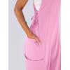 imageANRABESS Women Overalls Jumpsuits Loose Casual Dressy Sleeveless Baggy Harem Pants Romper Jumpers 2026 Trendy Summer OutfitsPink
