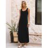 imageANRABESS Women Summer Casual Sleeveless Square Neck Beach Maxi Dress 2026 Trendy Loose Fit Split Tank Shirt Vacation SundressBlack