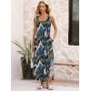 imageANRABESS Women Summer Casual Sleeveless Square Neck Beach Maxi Dress 2026 Trendy Loose Fit Split Tank Shirt Vacation SundressLeaf Printed
