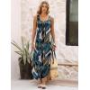 imageANRABESS Women Summer Casual Sleeveless Square Neck Beach Maxi Dress 2026 Trendy Loose Fit Split Tank Shirt Vacation SundressLeaf Printed