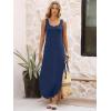 imageANRABESS Women Summer Casual Sleeveless Square Neck Beach Maxi Dress 2026 Trendy Loose Fit Split Tank Shirt Vacation SundressNavy Blue