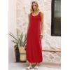 imageANRABESS Women Summer Casual Sleeveless Square Neck Beach Maxi Dress 2026 Trendy Loose Fit Split Tank Shirt Vacation SundressRed