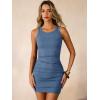 imageANRABESS Women Summer Tank Dress Ribbed Knit Fitted Bodycon Sleeveless Basic Cocktail Party Vacation Mini Dresses 2026Blue