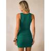 imageANRABESS Women Summer Tank Dress Ribbed Knit Fitted Bodycon Sleeveless Basic Cocktail Party Vacation Mini Dresses 2026Deep Green