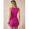 imageANRABESS Women Summer Tank Dress Ribbed Knit Fitted Bodycon Sleeveless Basic Cocktail Party Vacation Mini Dresses 2026Hot Pink
