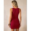 imageANRABESS Women Summer Tank Dress Ribbed Knit Fitted Bodycon Sleeveless Basic Cocktail Party Vacation Mini Dresses 2026Red