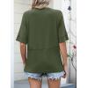 imageANRABESS Women TShirts 2026 Fashion Half Sleeve Loose Fit Top Trendy Cute Flowy Tee Shirts Summer Casual OutfitsArmy Green