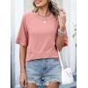 imageANRABESS Women TShirts 2026 Fashion Half Sleeve Loose Fit Top Trendy Cute Flowy Tee Shirts Summer Casual OutfitsCoral Pink