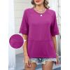 imageANRABESS Women TShirts 2026 Fashion Half Sleeve Loose Fit Top Trendy Cute Flowy Tee Shirts Summer Casual OutfitsPurple