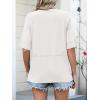 imageANRABESS Women TShirts 2026 Fashion Half Sleeve Loose Fit Top Trendy Cute Flowy Tee Shirts Summer Casual OutfitsWhite
