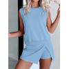 imageANRABESS Women Two Piece Skirt Sets Summer Outfits Athletic Workout Tennis Lined Skort Short Set Travel Vacation ClothesSky Blue