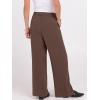 imageANRABESS Women Wide Leg Dress Pants 2026 Summer High Waisted Business Casual Work Trousers Dressy Office Palazzo Pants SlacksDeep Brown