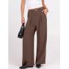 imageANRABESS Women Wide Leg Dress Pants 2026 Summer High Waisted Business Casual Work Trousers Dressy Office Palazzo Pants SlacksDeep Brown