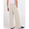 imageANRABESS Women Wide Leg Dress Pants 2026 Summer High Waisted Business Casual Work Trousers Dressy Office Palazzo Pants SlacksLight Beige Yellow