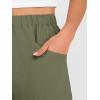 imageANRABESS Womens Capri Pants 2026 Summer Casual Elastic High Waisted Lounge Cropped Tapered Ankle Beach Trousers Work OutfitsOlive Green