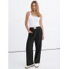 imageANRABESS Womens Casual Pants High Waisted Elastic Waist Straight Leg Trousers 2026 Summer Loose Fit Lounge Pants with PocketsBlack