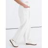 imageANRABESS Womens Casual Pants High Waisted Elastic Waist Straight Leg Trousers 2026 Summer Loose Fit Lounge Pants with PocketsWhite