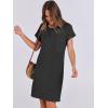 imageANRABESS Womens Casual Summer Ribbed Knit Tunic Tshirt Mini Dresses 2026 Trendy Crewneck Short Sleeve Beach Loose Shift DressDark Gray