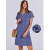 imageANRABESS Womens Casual Summer Ribbed Knit Tunic Tshirt Mini Dresses 2026 Trendy Crewneck Short Sleeve Beach Loose Shift DressDrak Blue