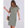 imageANRABESS Womens Casual Summer Ribbed Knit Tunic Tshirt Mini Dresses 2026 Trendy Crewneck Short Sleeve Beach Loose Shift DressGray Green