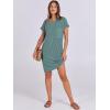 imageANRABESS Womens Casual Summer Ribbed Knit Tunic Tshirt Mini Dresses 2026 Trendy Crewneck Short Sleeve Beach Loose Shift DressLight Green