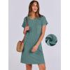 imageANRABESS Womens Casual Summer Ribbed Knit Tunic Tshirt Mini Dresses 2026 Trendy Crewneck Short Sleeve Beach Loose Shift DressLight Green