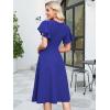 imageANRABESS Womens Cocktail Dress Semi Formal Wedding Guest Wrap Midi Dresses Summer Western High Low Ruffled Valentines DressBlue