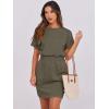 imageANRABESS Womens Dresses 2026 Summer Casual Short Sleeve Crew Neck Elastic Waist Mini T Shirt Dress with PocketsArmy Green