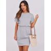 imageANRABESS Womens Dresses 2026 Summer Casual Short Sleeve Crew Neck Elastic Waist Mini T Shirt Dress with PocketsLight Grey