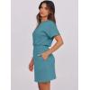 imageANRABESS Womens Dresses 2026 Summer Casual Short Sleeve Crew Neck Elastic Waist Mini T Shirt Dress with PocketsTeal