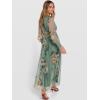 imageANRABESS Womens Floral Maxi Dress 2025 Fall V Neck Puff Long Sleeve Flowy Casual Wedding Guest Tea Party Tulle DressesDusty Olive Floral